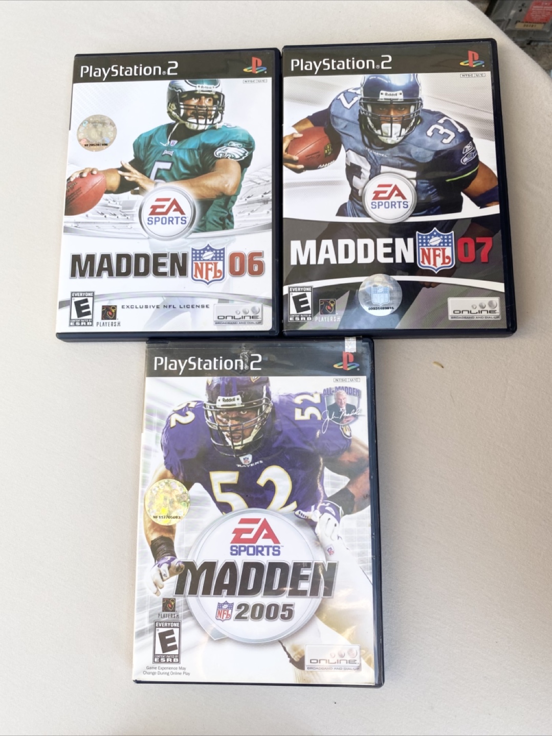 Madden NFL PS2 Games - 05, 06, 07