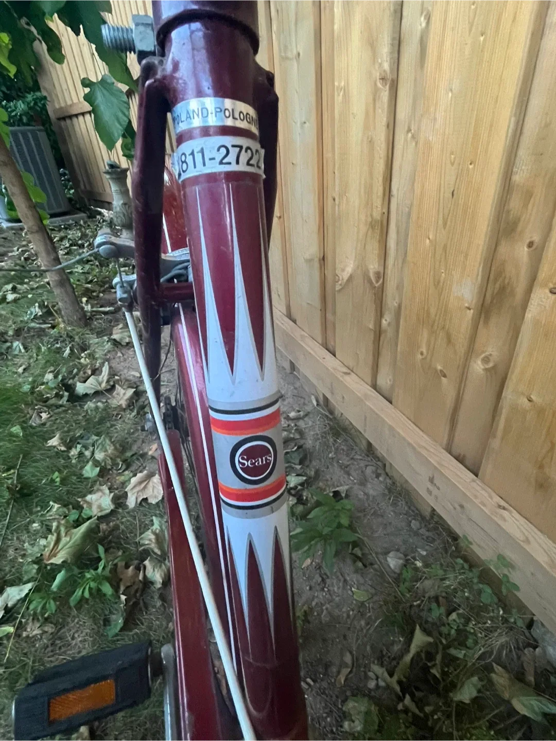 Sears Simpsons Vintage 3-Speed Bicycle - Burgundy image indicator(5)