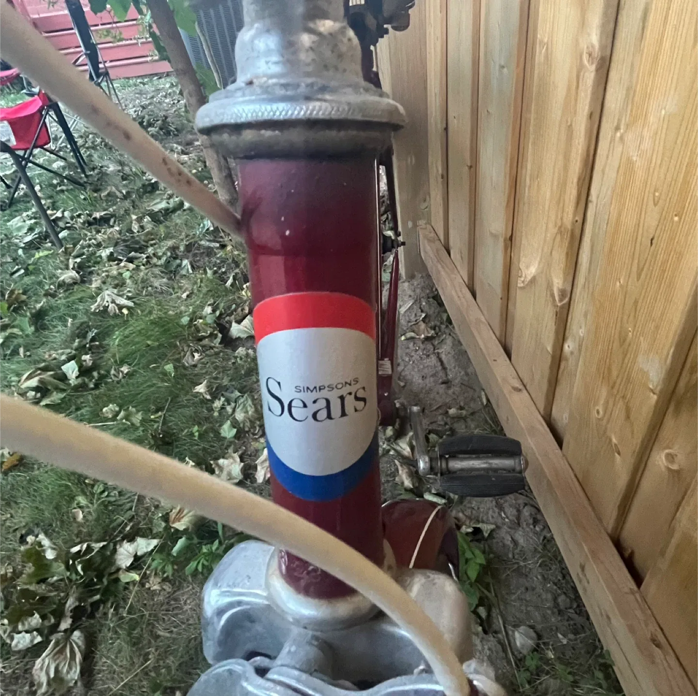 Sears Simpsons Vintage 3-Speed Bicycle - Burgundy image indicator(6)