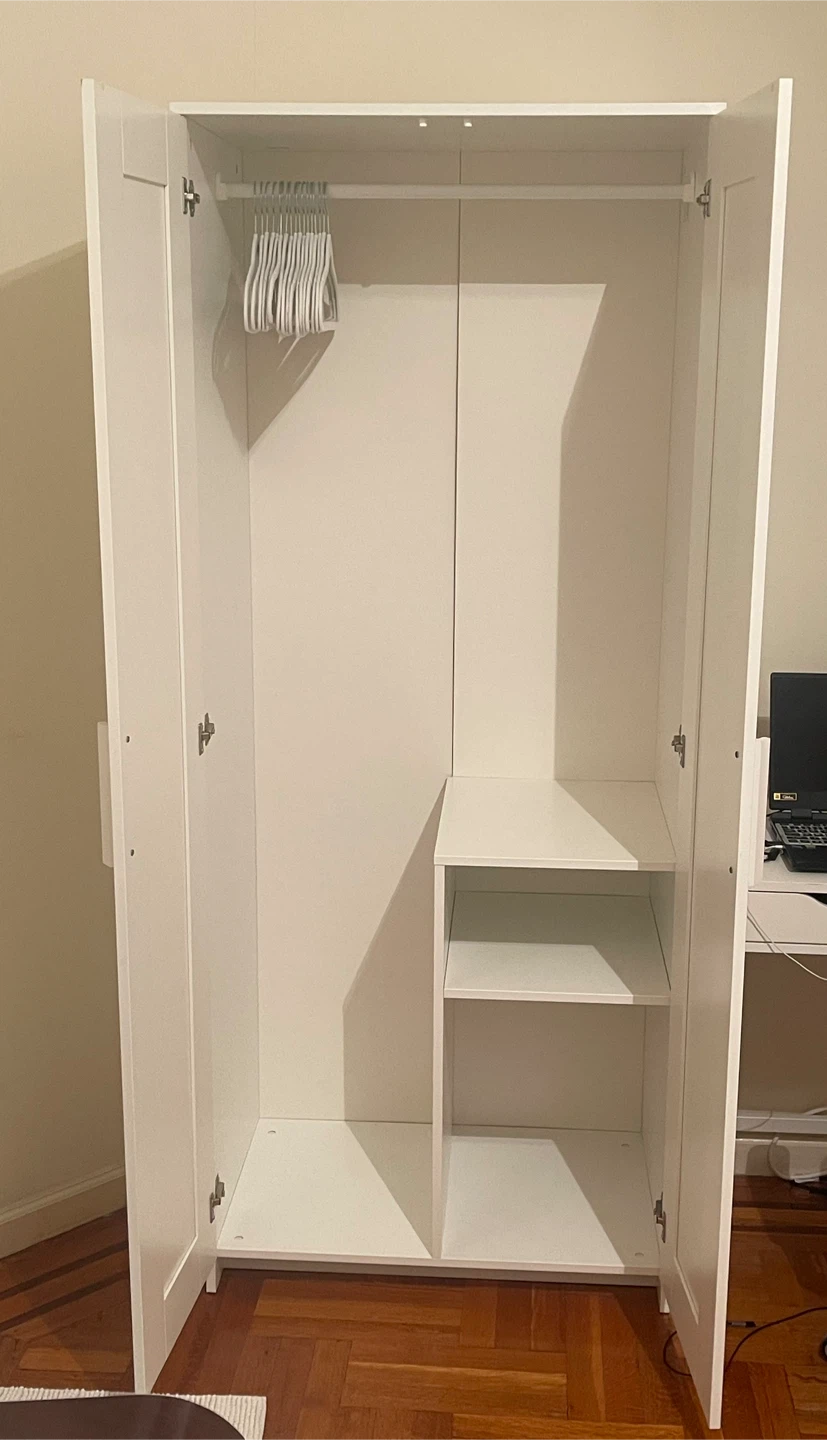 IKEA BRIMNES Wardrobe with 2 Doors - White - photo 3