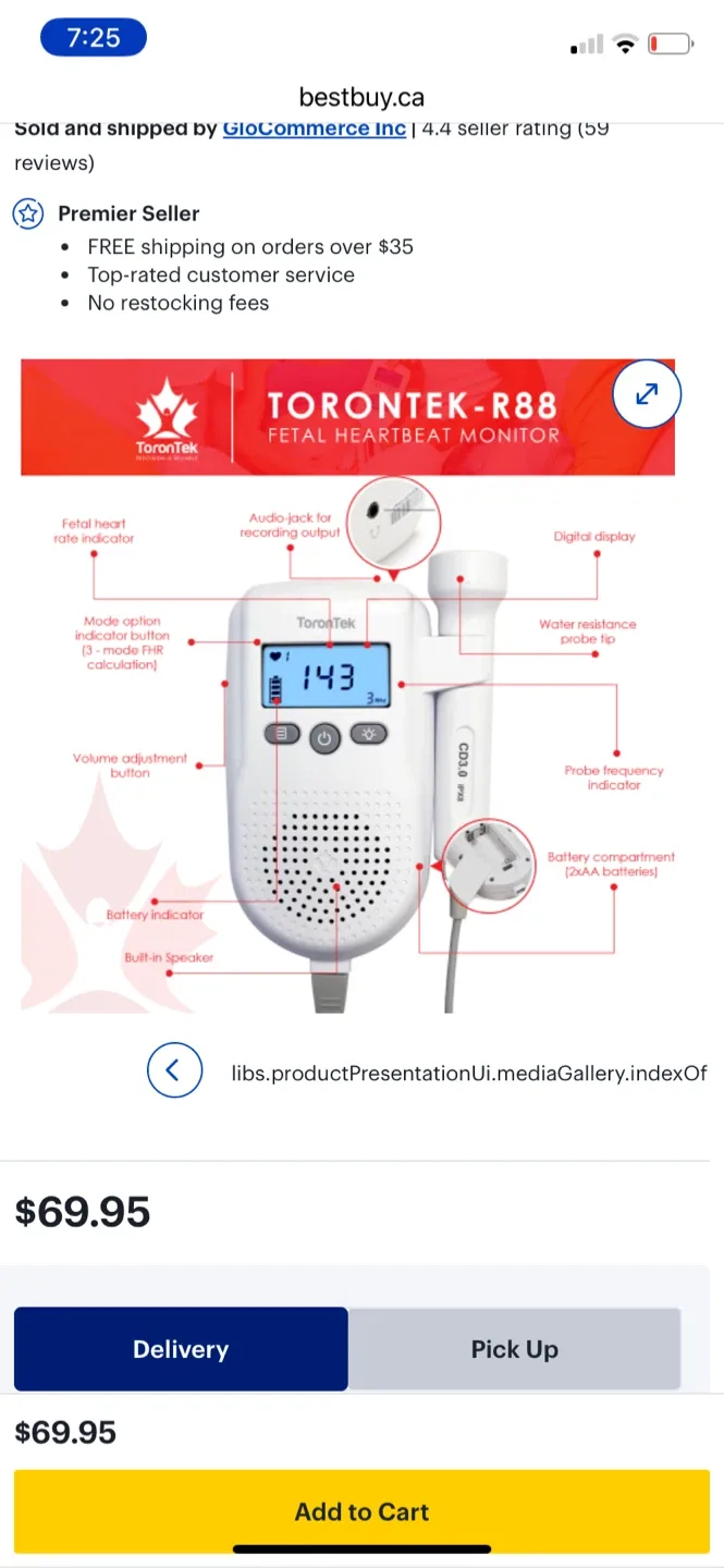 ToronTek R88 Fetal Heartbeat Monitor image indicator(3)