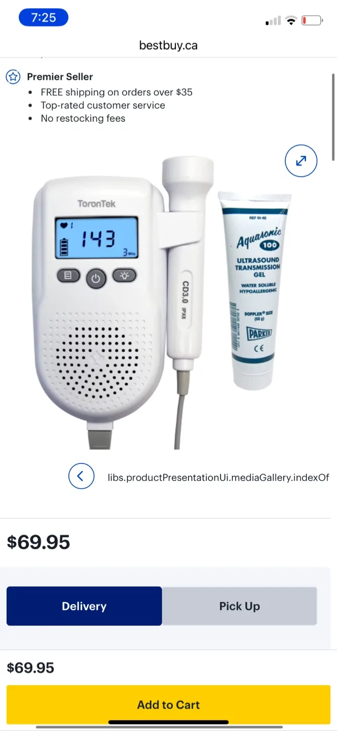 ToronTek R88 Fetal Heartbeat Monitor thumbnail