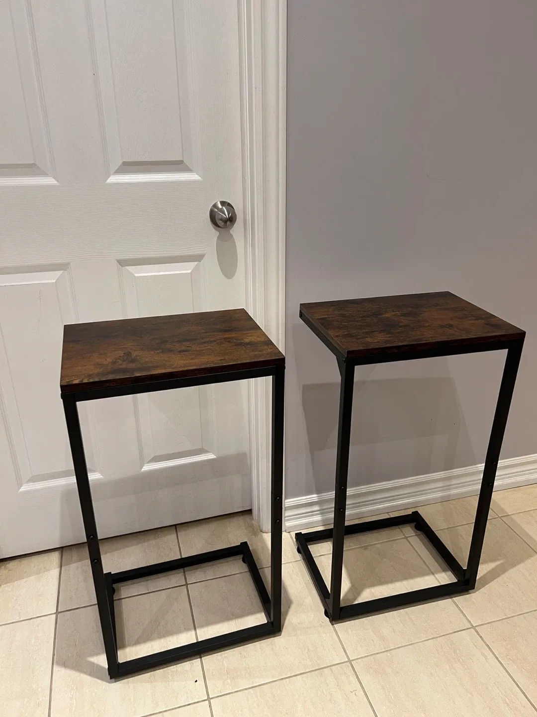 Brown & Black Side Tables (Set of 2) thumbnail