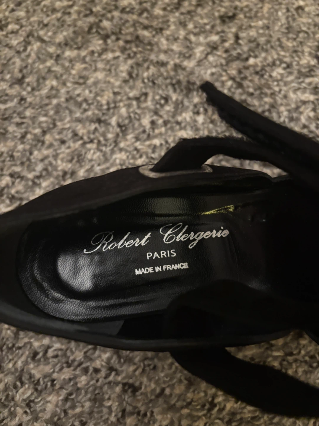 Robert Clergerie Black Playform Wedge Shoes for Women - photo 4