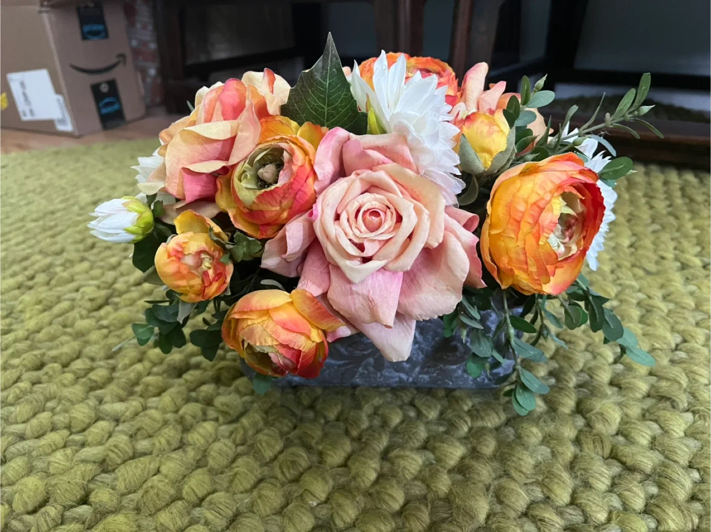 Floral Arrangement - Peach, Orange, White thumbnail