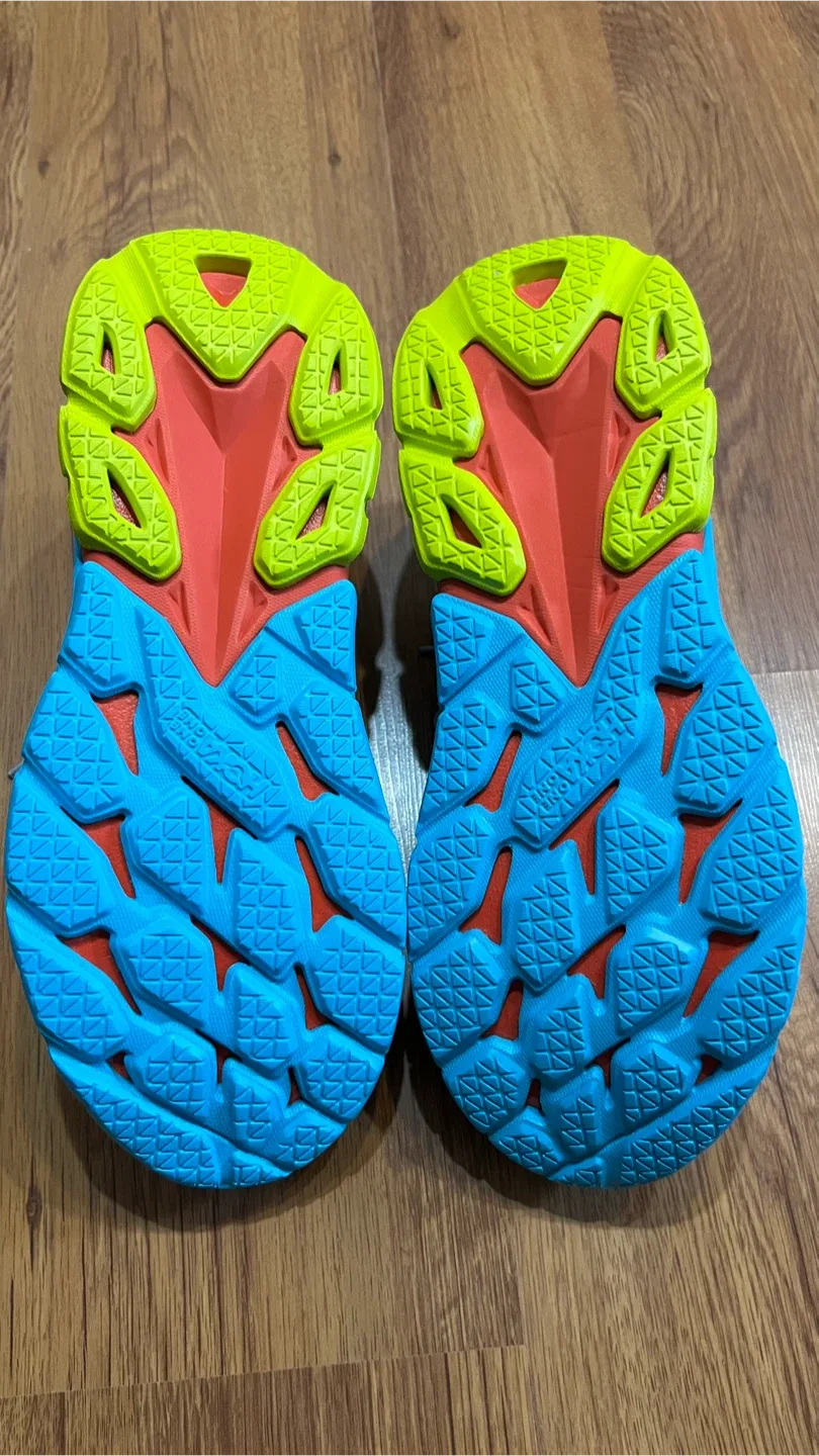 Hoka Clifton 8 Grey/Orange/Blue Shoes image indicator(2)