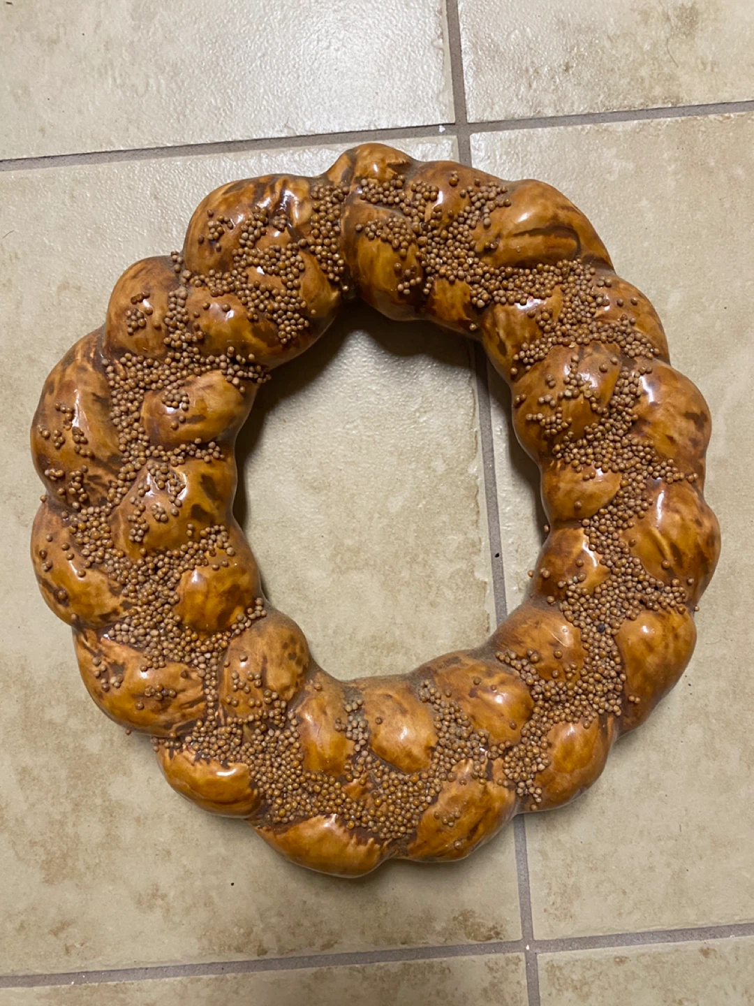 Vintage Italian bread Decorative Wreath