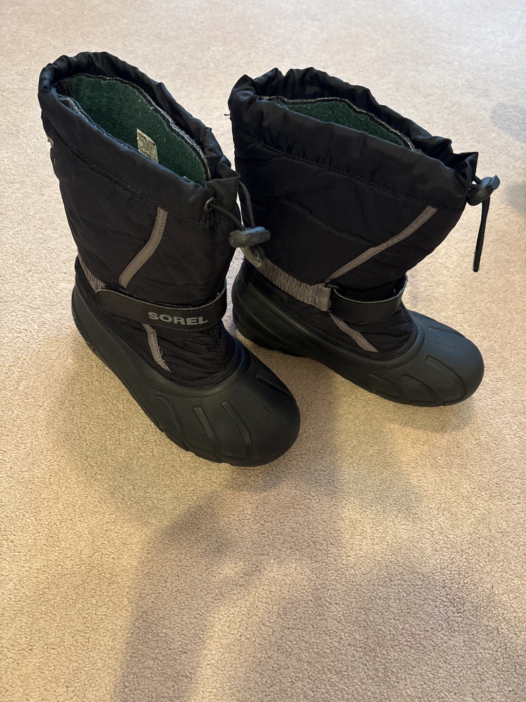 Sorel Kids' Snow Commander Black Winter Boots size 5(USA) - photo 5