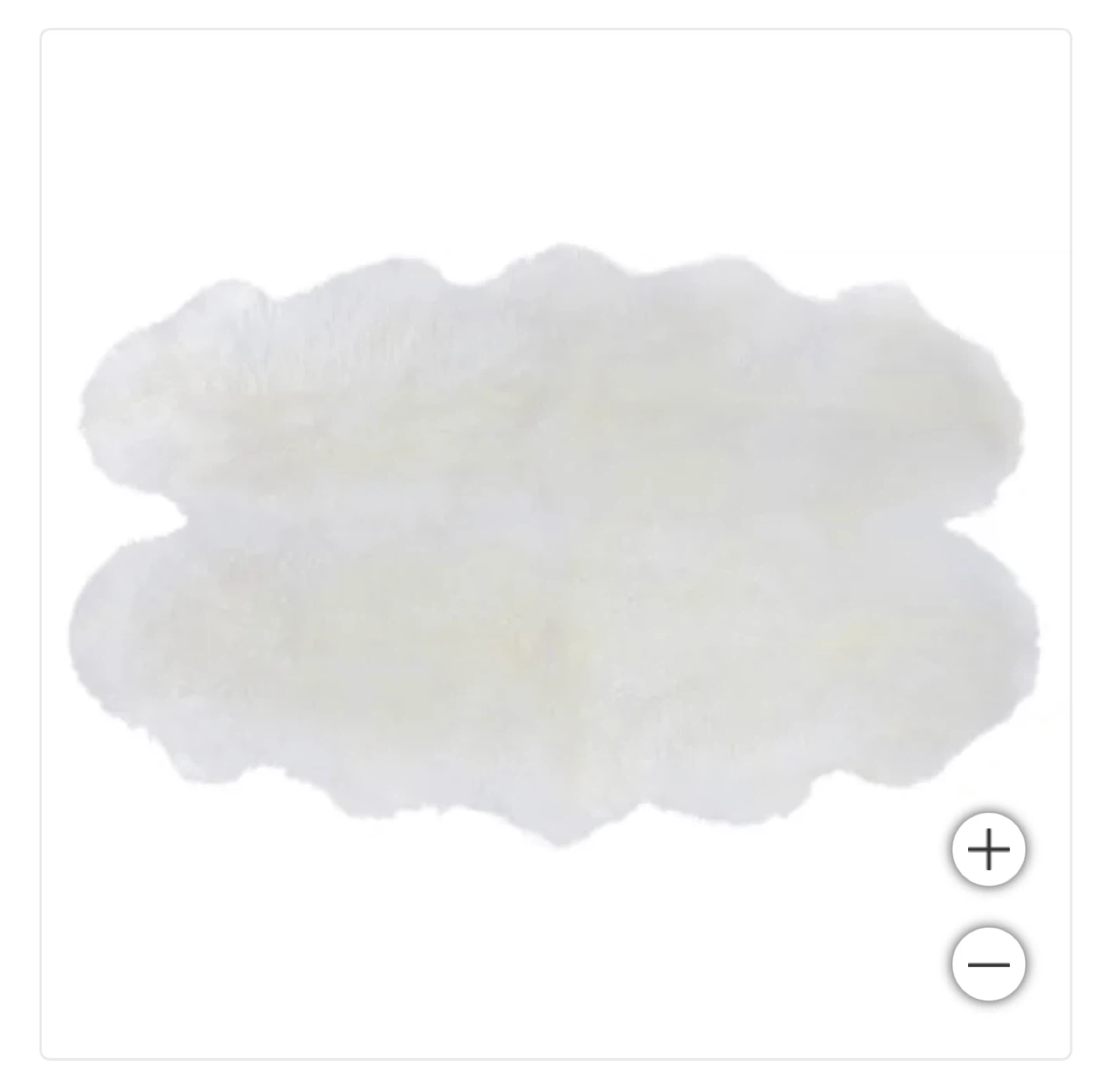 Ivory Sheepskin Fur Rug
