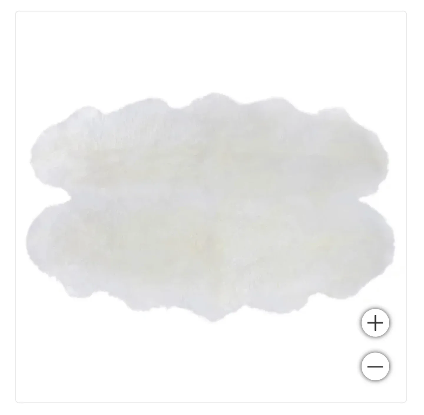 Ivory Sheepskin Fur Rug thumbnail