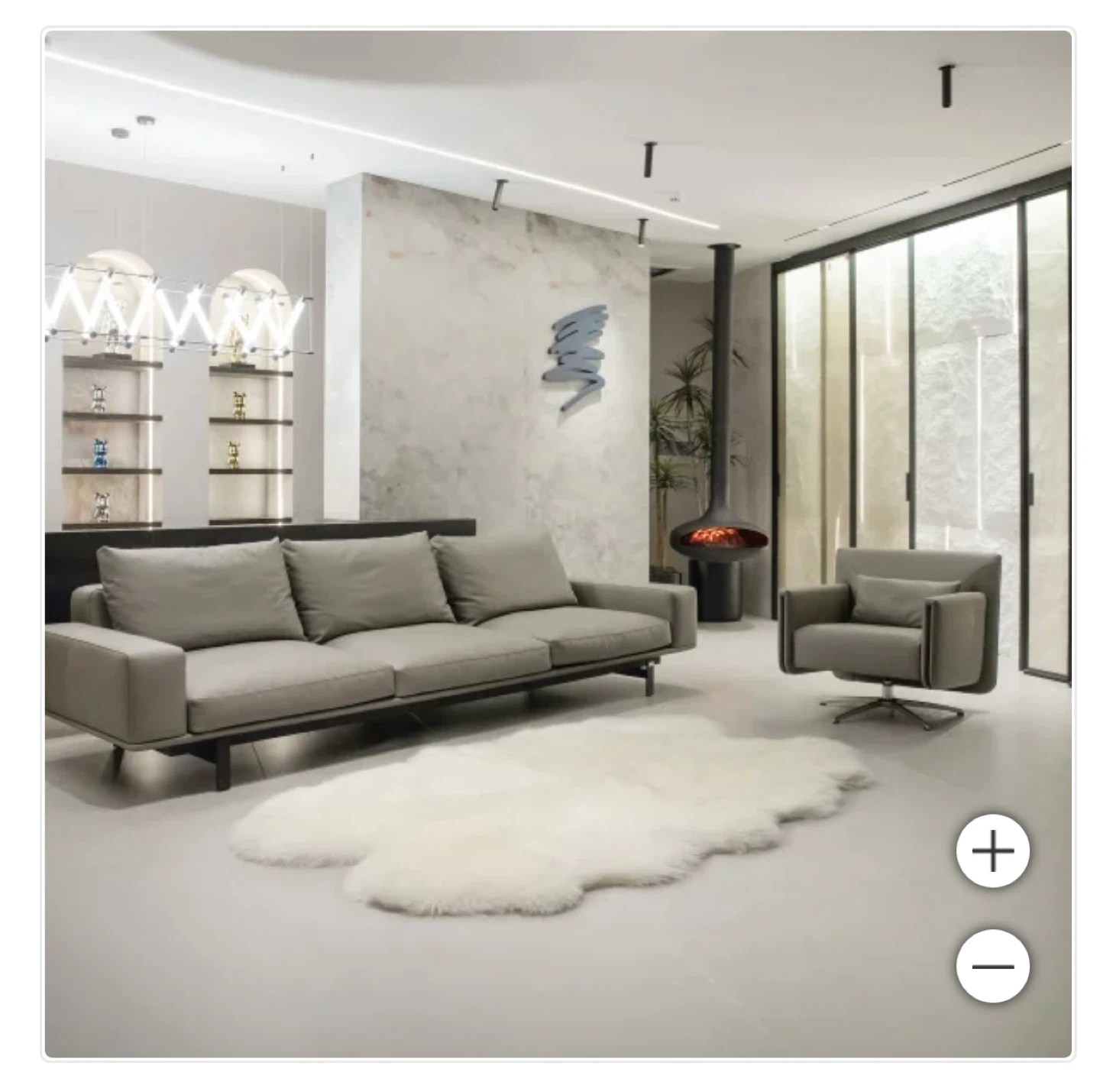 Ivory Sheepskin Fur Rug - photo 4