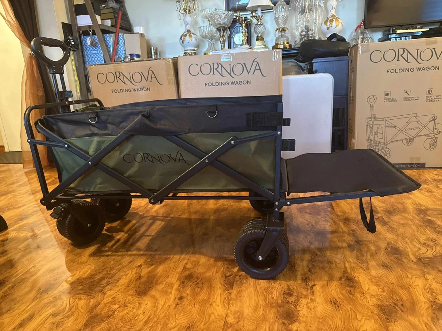 Folding Wagon with tailgate - Forest Green image indicator(4)