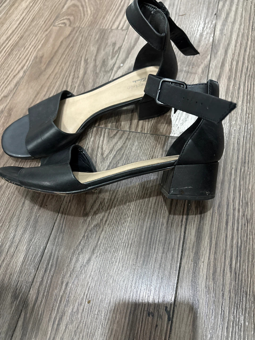 Clarks Collection Black Sandals, Size 8 - photo 2