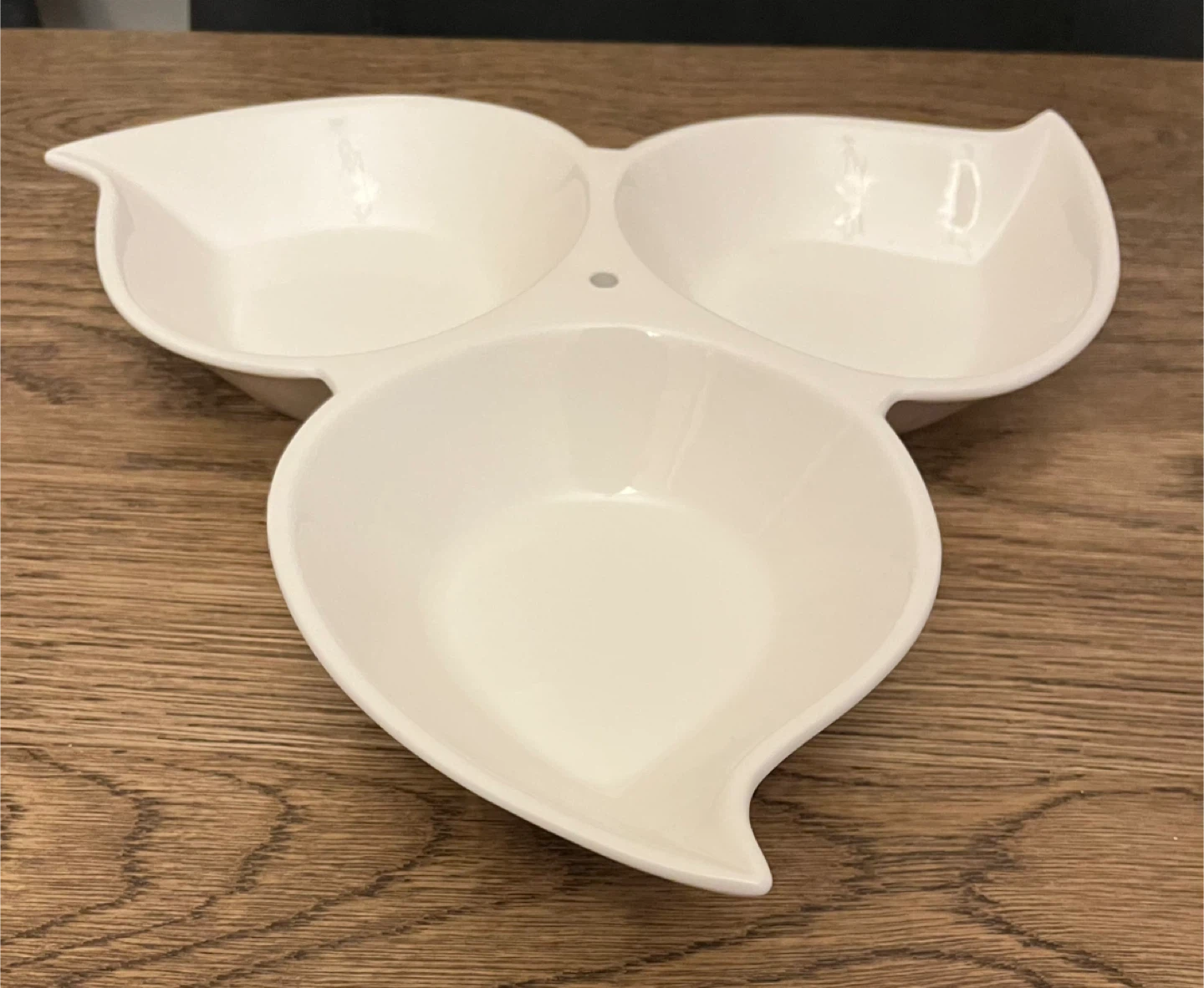 White Ceramic Condiment Server - photo 2