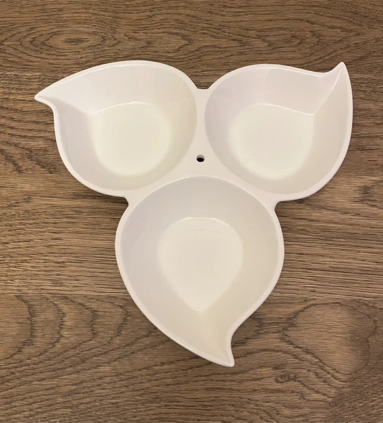 White Ceramic Condiment Server thumbnail