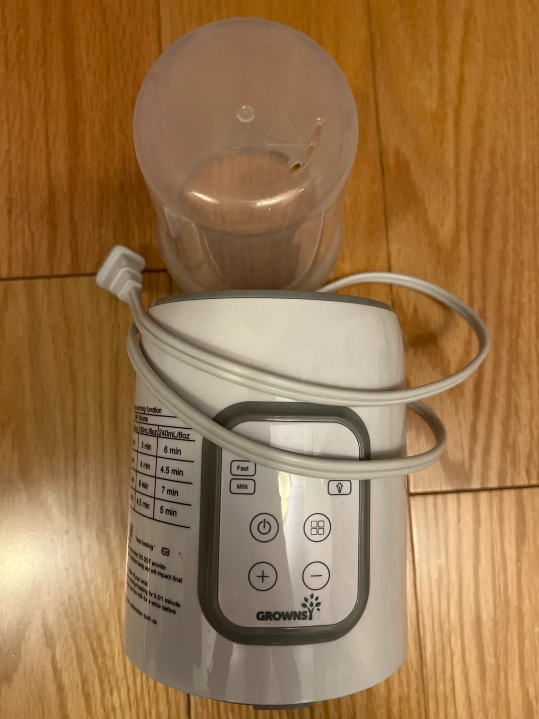 Grownsy 8-in-1 Fast Baby Bottle Warmer image indicator(3)