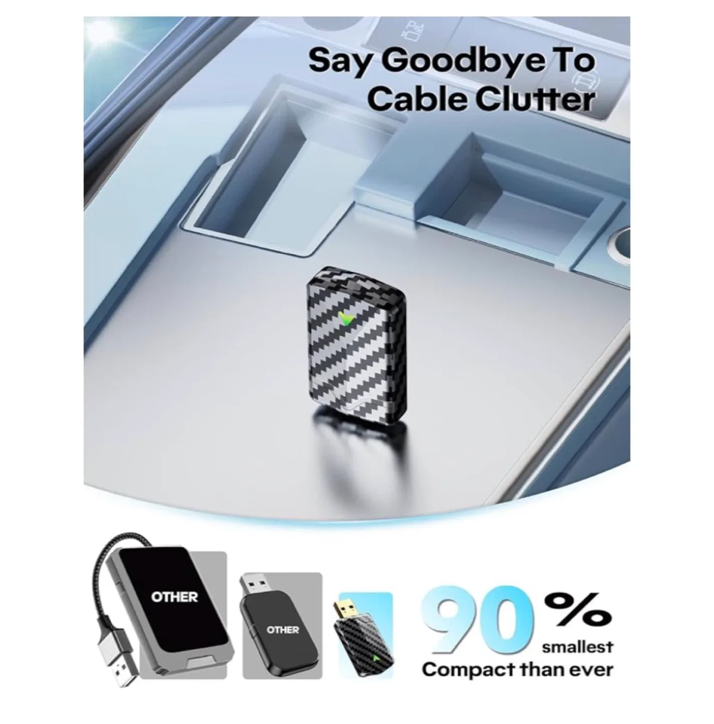 Wireless CarPlay Adapter - Carbon Fiber Design image indicator(4)