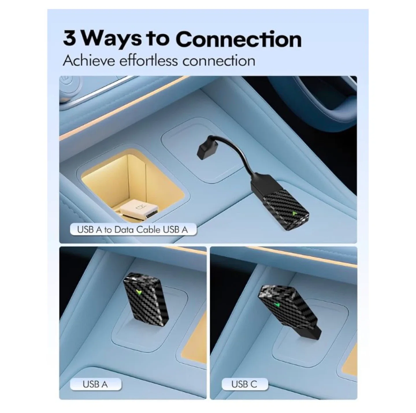 Wireless CarPlay Adapter - Carbon Fiber Design image indicator(8)