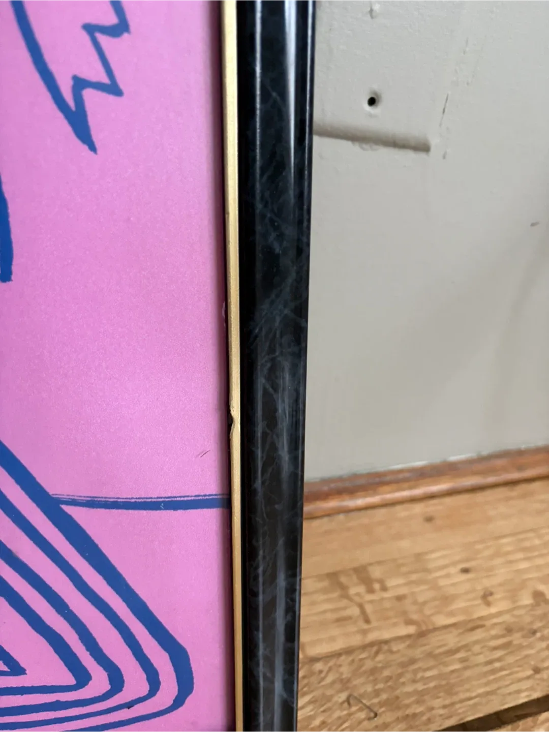 Framed Pink and Blue Art Print🥕 image indicator(3)