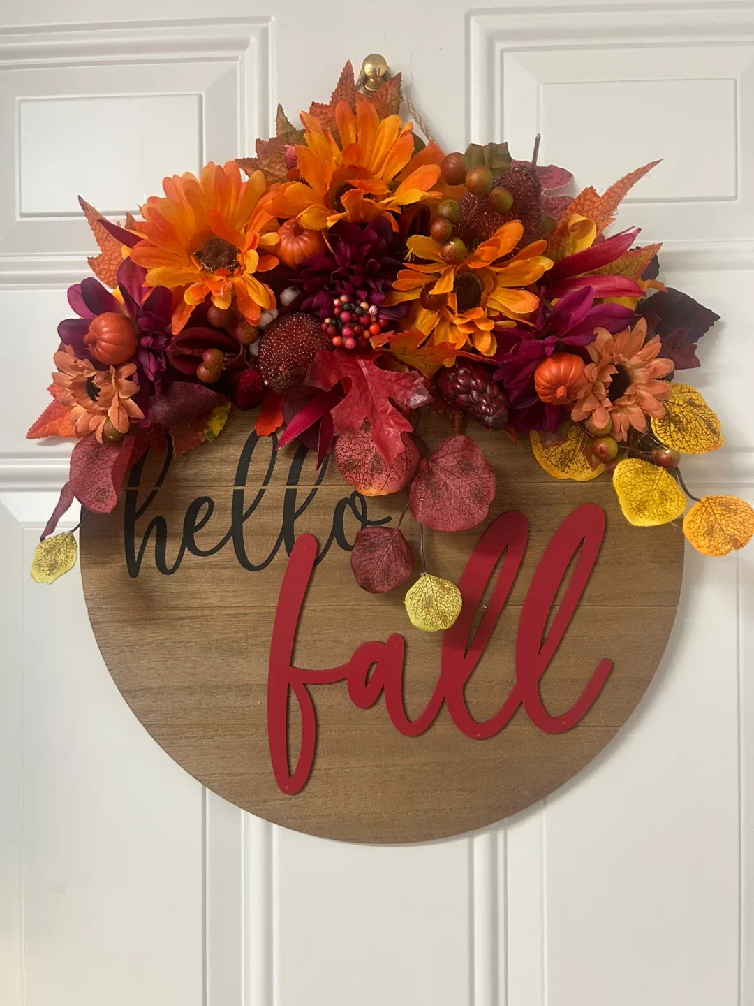 Fall Floral Wreath - Hello Fall thumbnail
