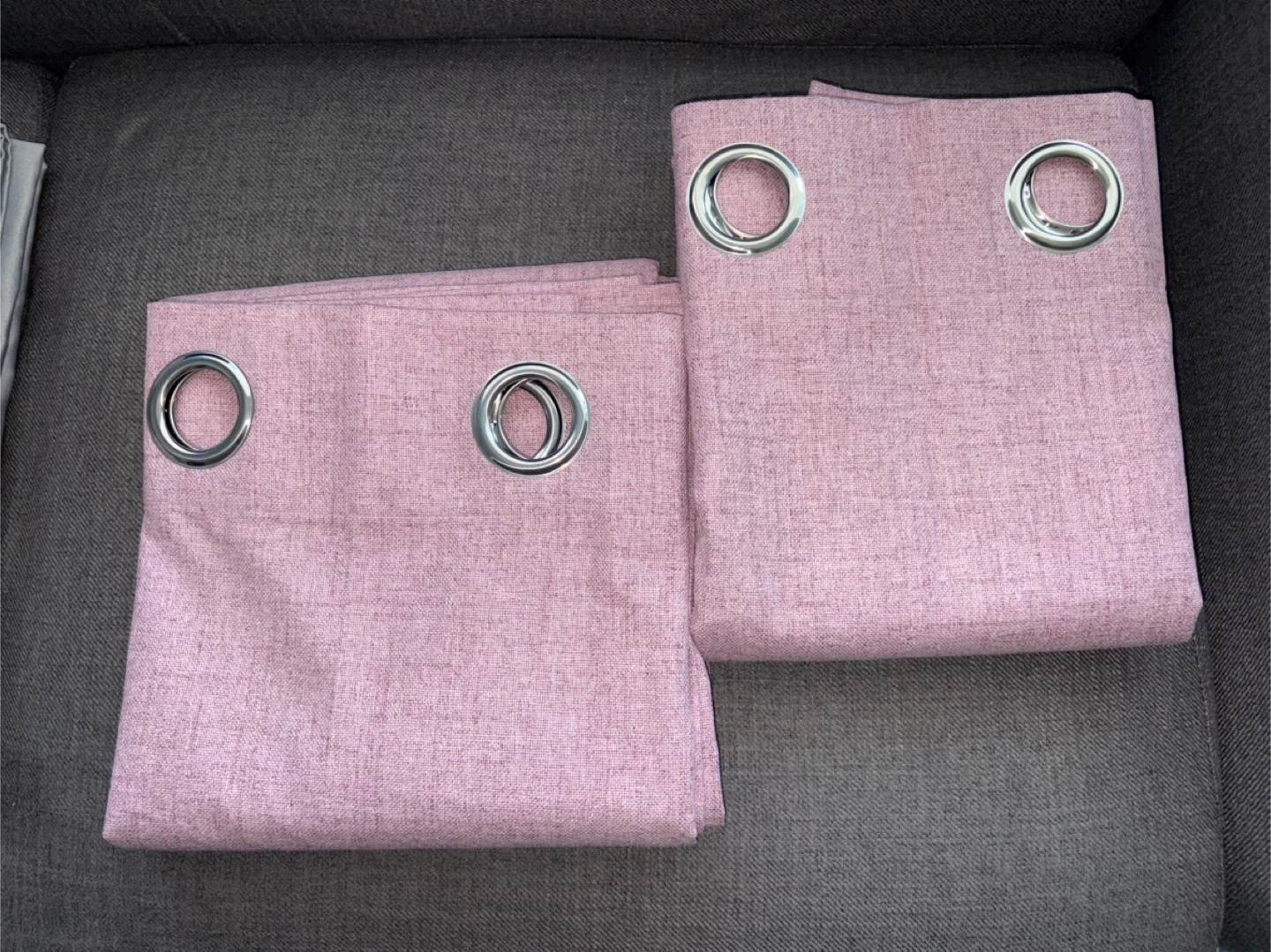 New Faux Linen Grommet Top Blackout Curtain 52x90 - photo 4