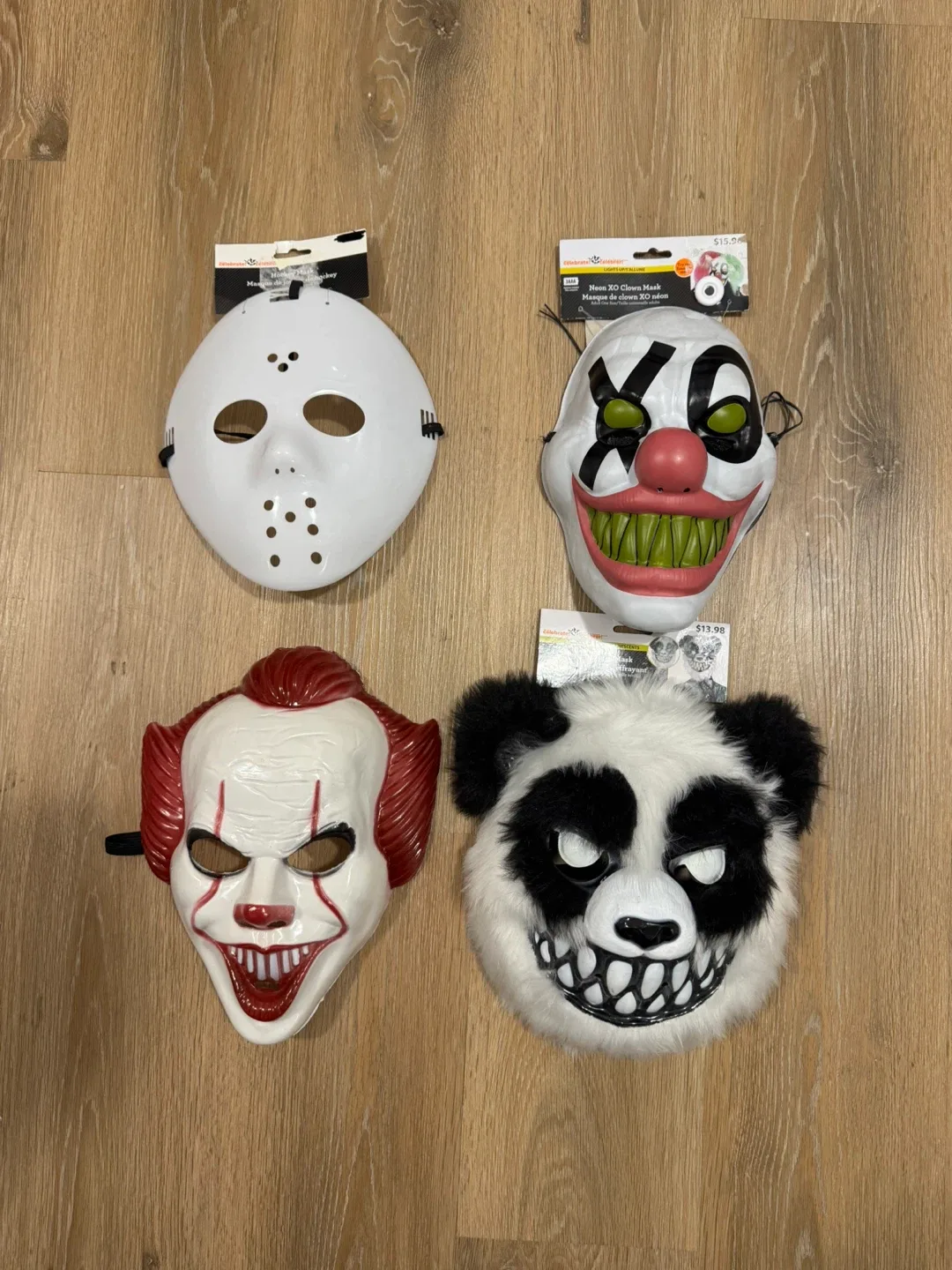Halloween Adult Masks x 4 thumbnail