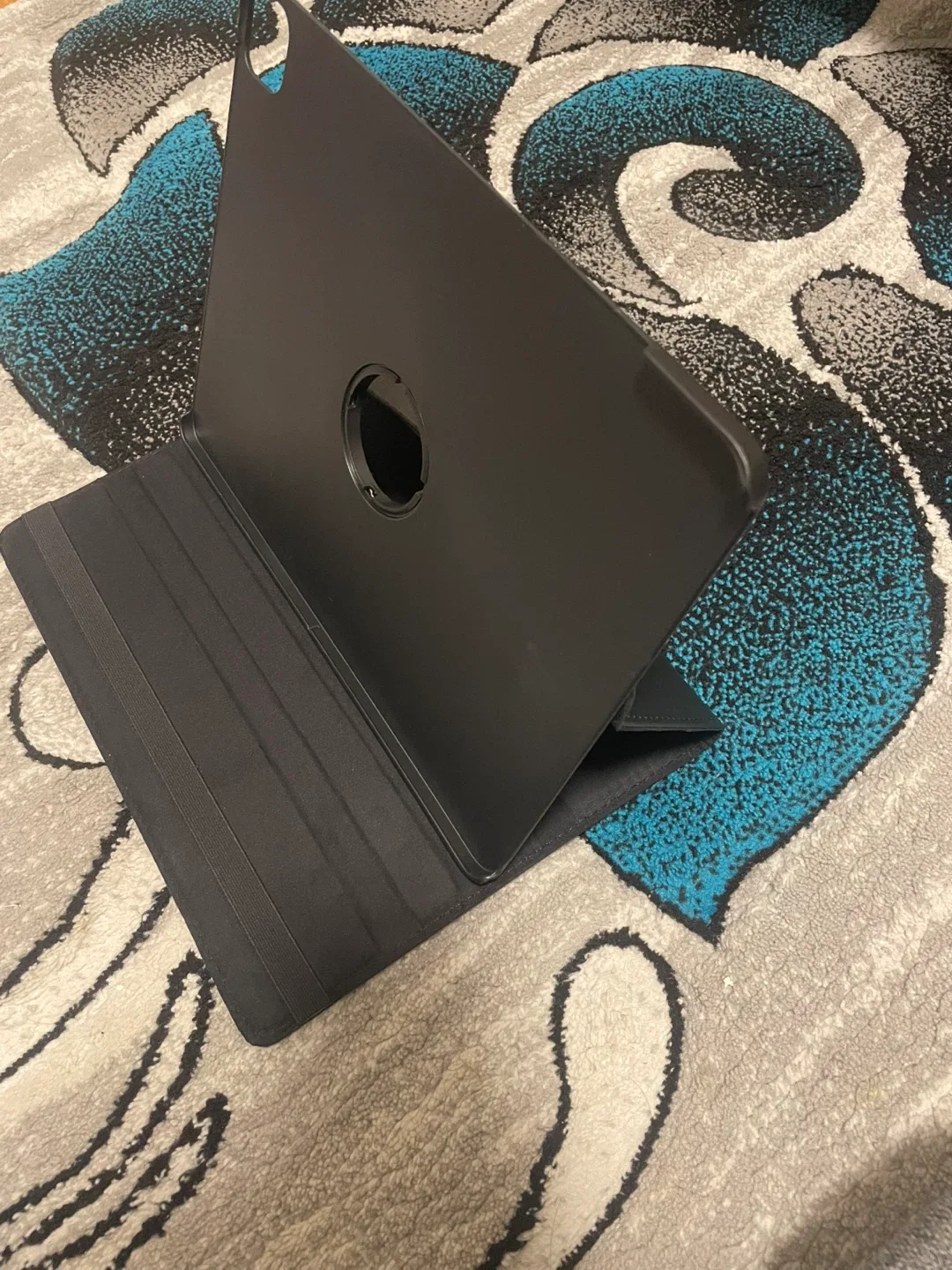 🔥Black 360° Rotating Leather Folio Case for iPad 10.2″👍 image indicator(2)