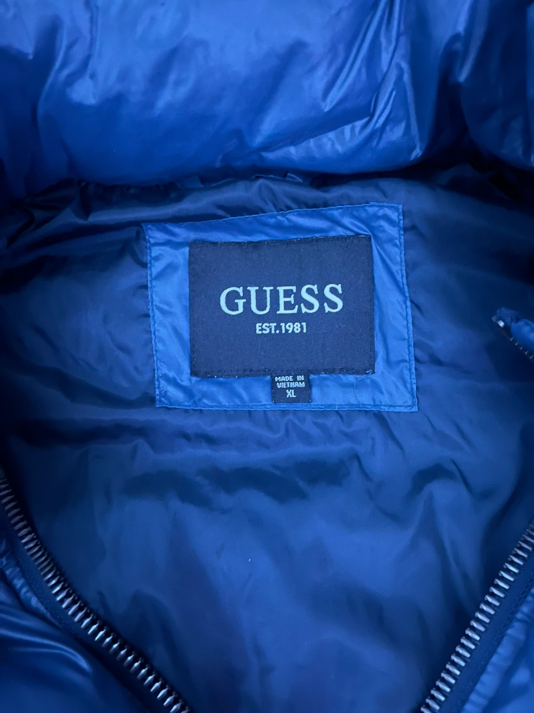 Guess Blue Puffer Jacket - XL - photo 2