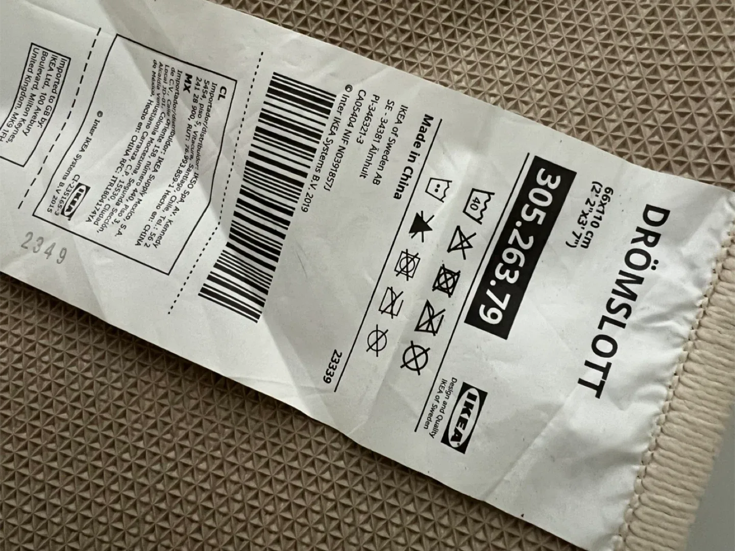 IKEA DRÖMSLOTT Bath Mat, 65x110 cm image indicator(3)