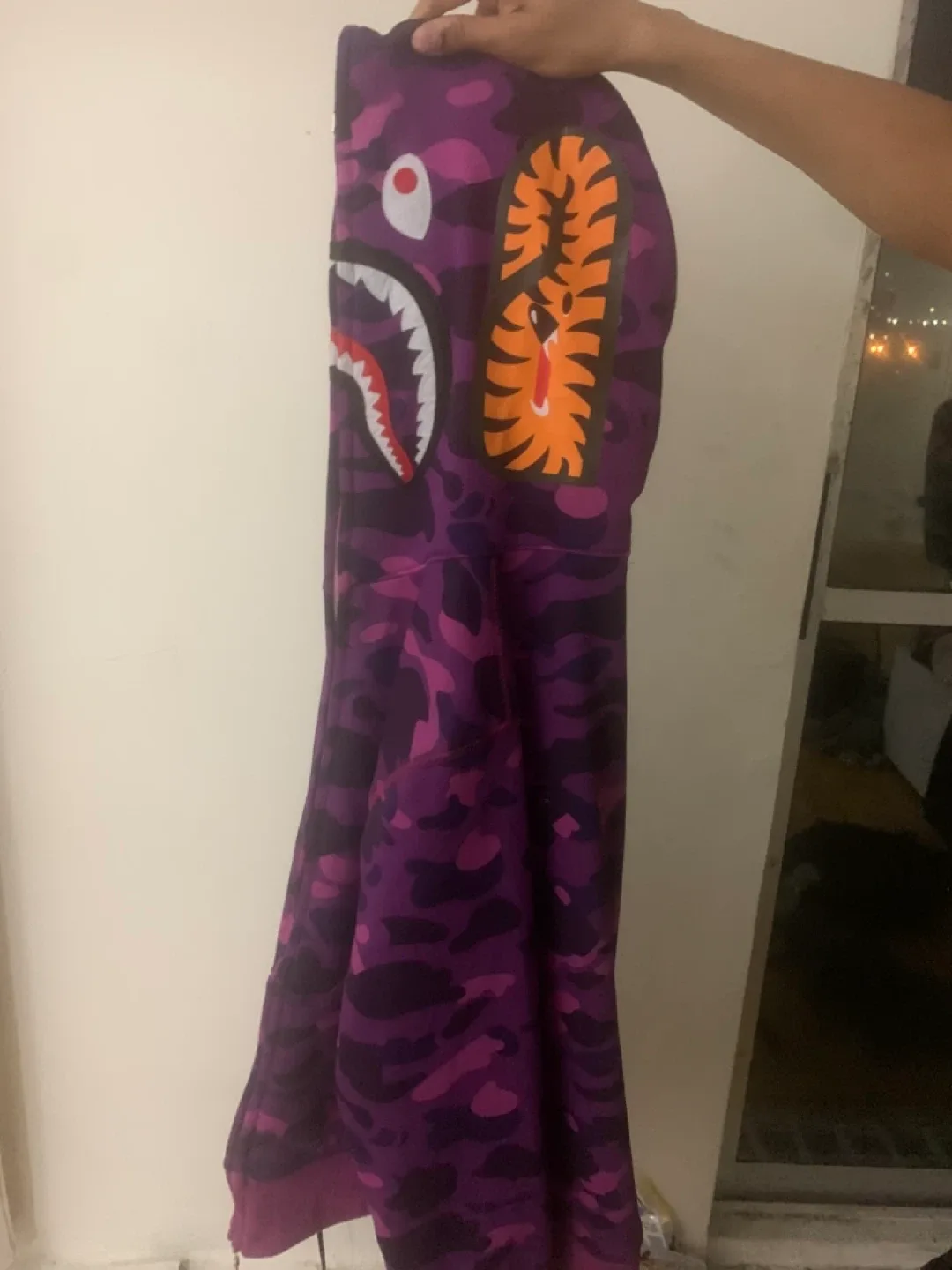 A Bathing Ape Purple Camo Hoodie - Size L image indicator(2)