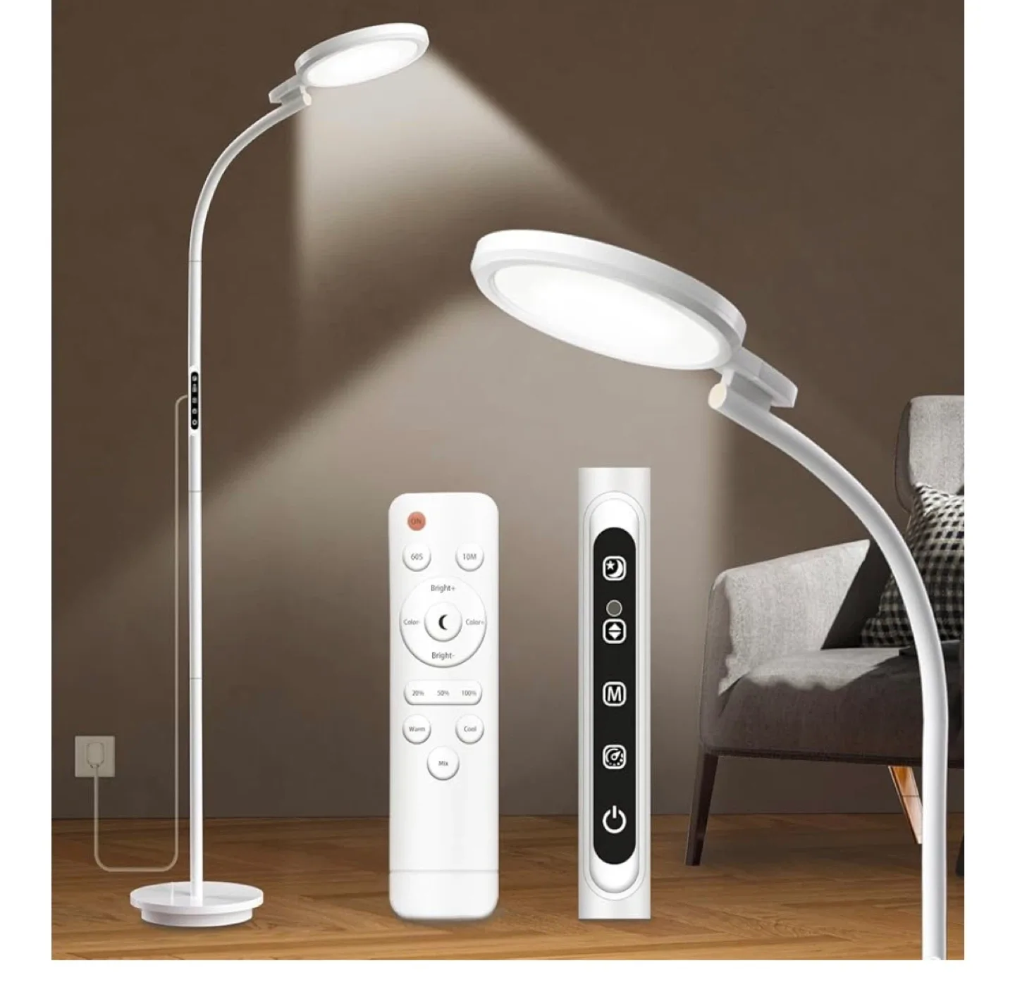 Pure White LED Floor Lamp image indicator(2)