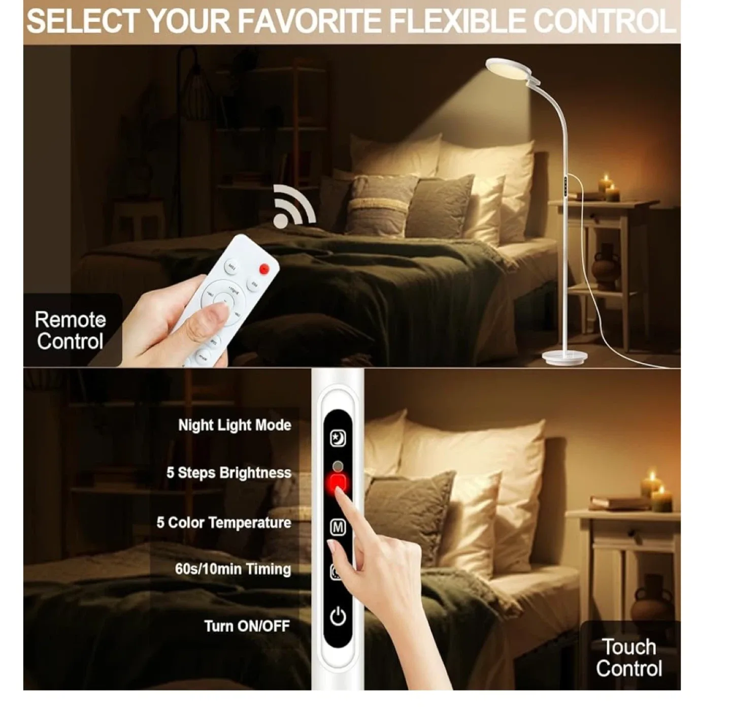 Pure White LED Floor Lamp image indicator(6)