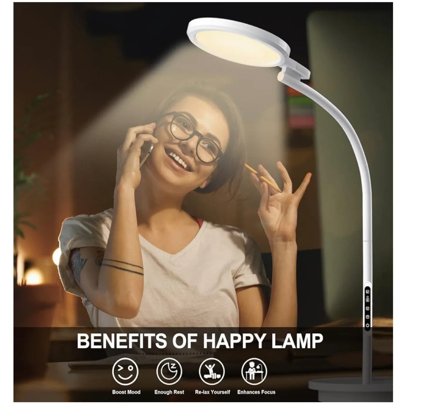 Pure White LED Floor Lamp image indicator(3)