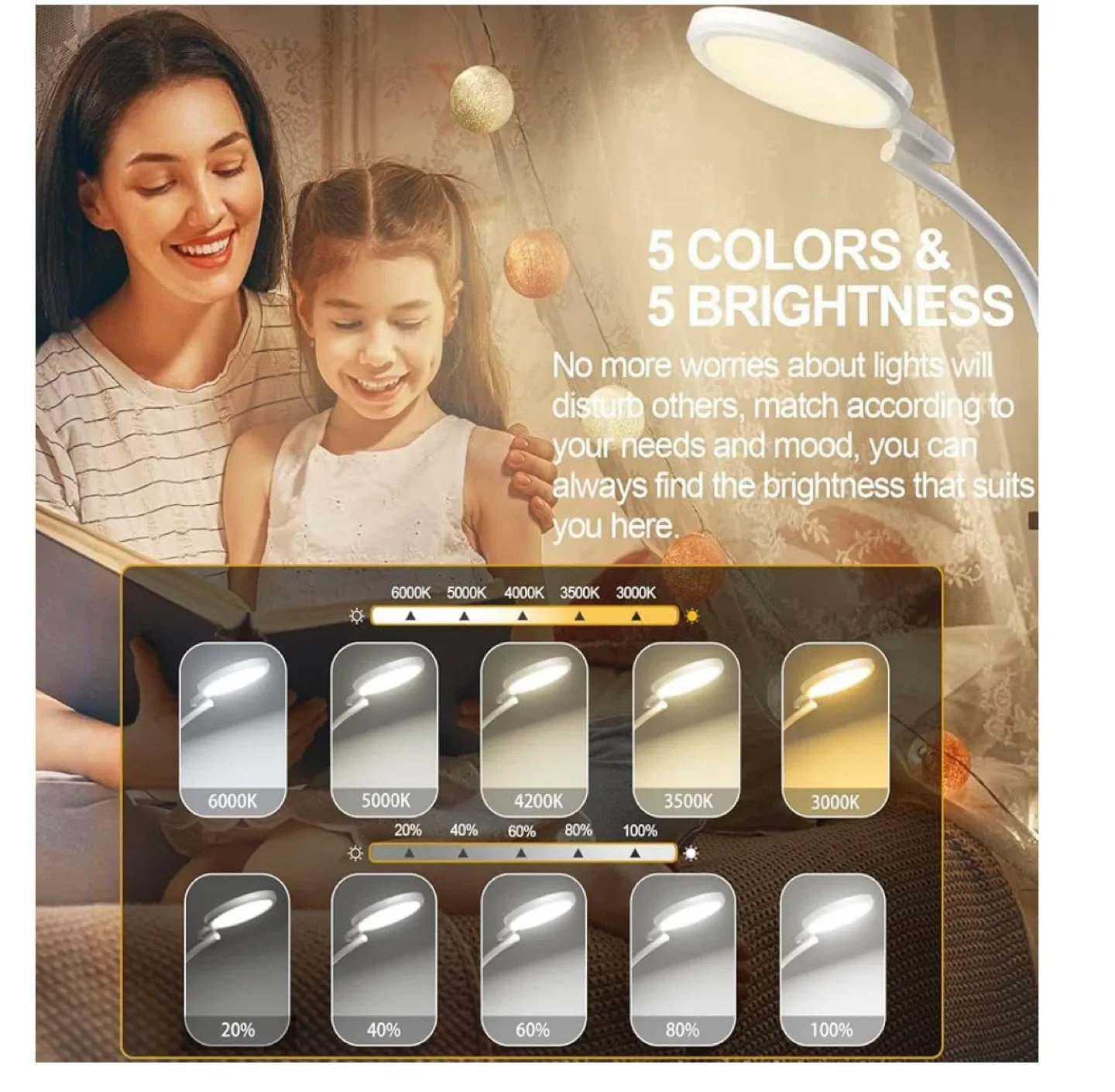 Pure White LED Floor Lamp image indicator(5)