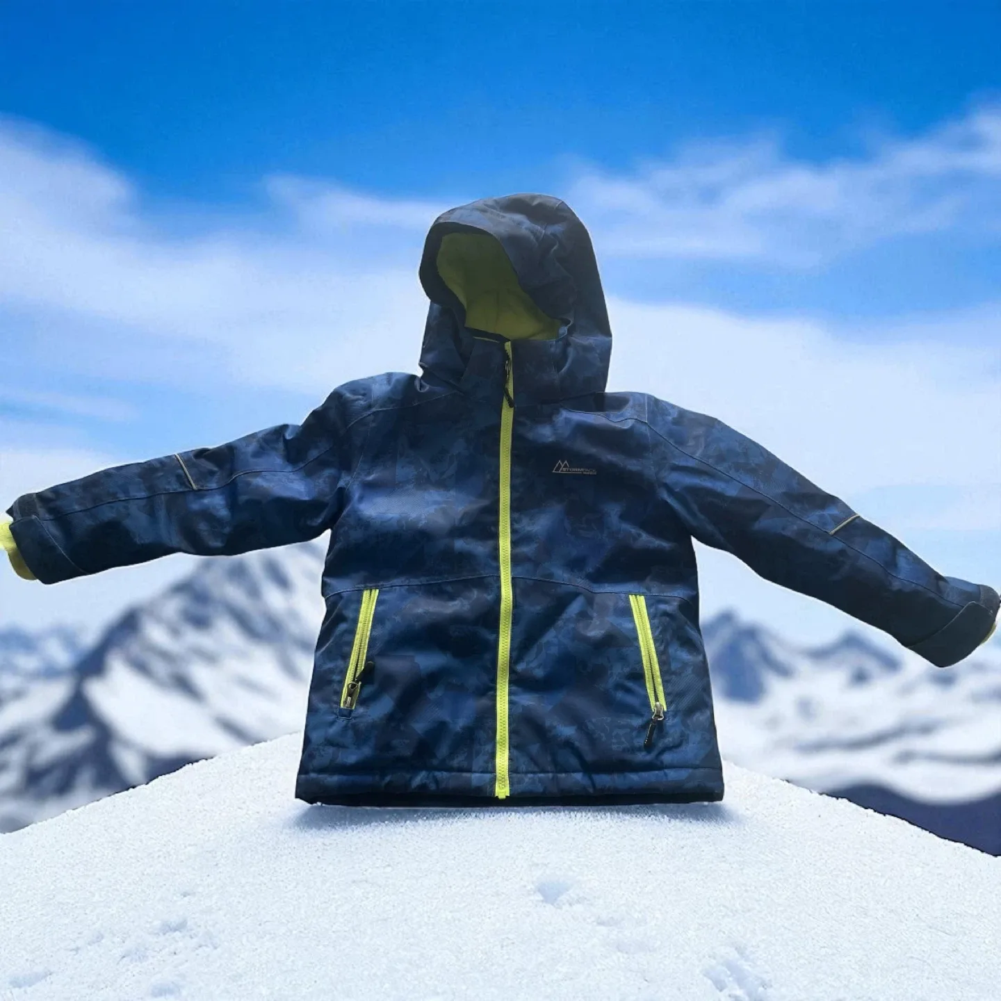 Kids' Storm Pack  Blue & Green Winter Jacket image indicator(2)