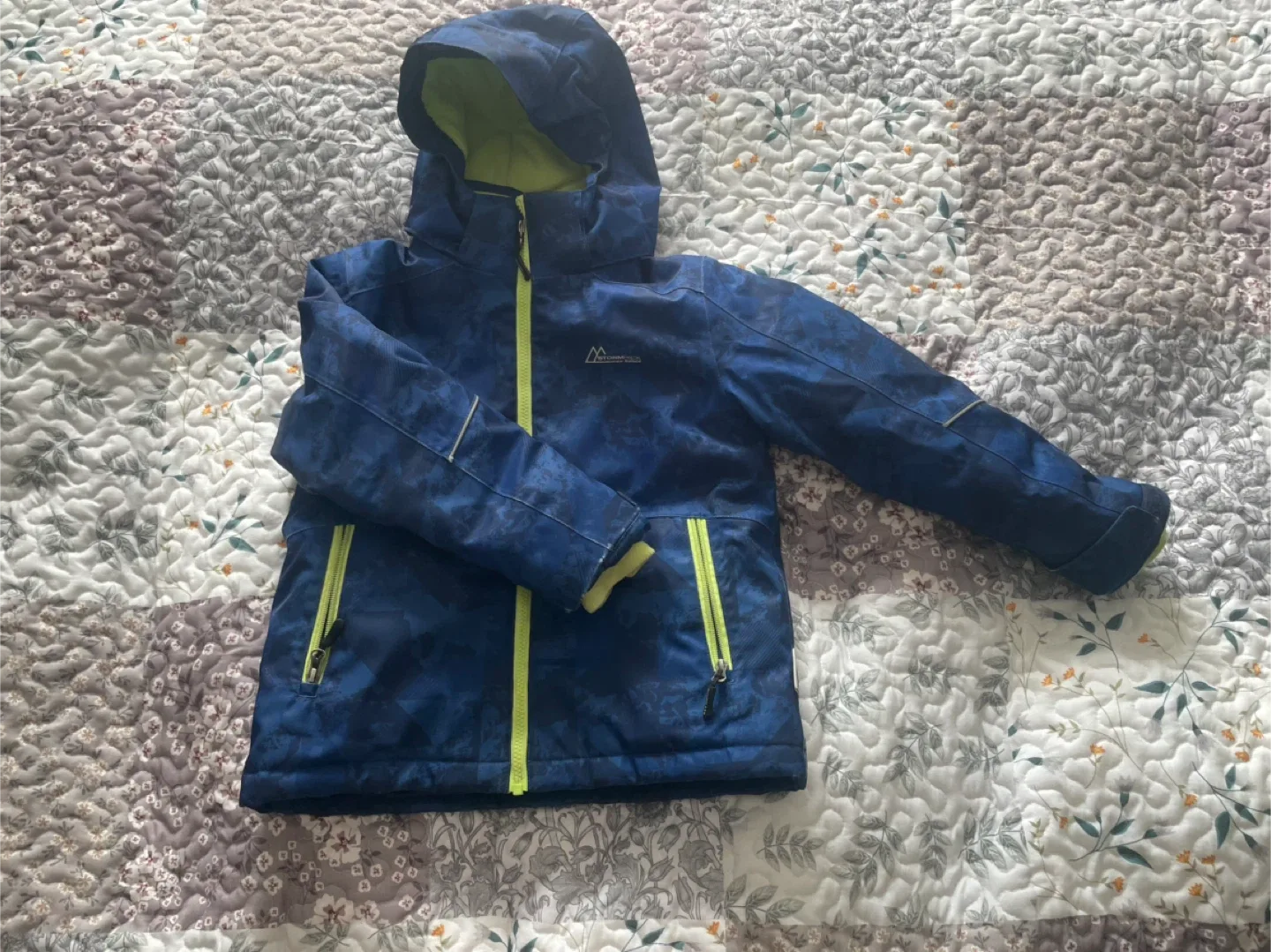 Kids' Storm Pack  Blue & Green Winter Jacket image indicator(6)