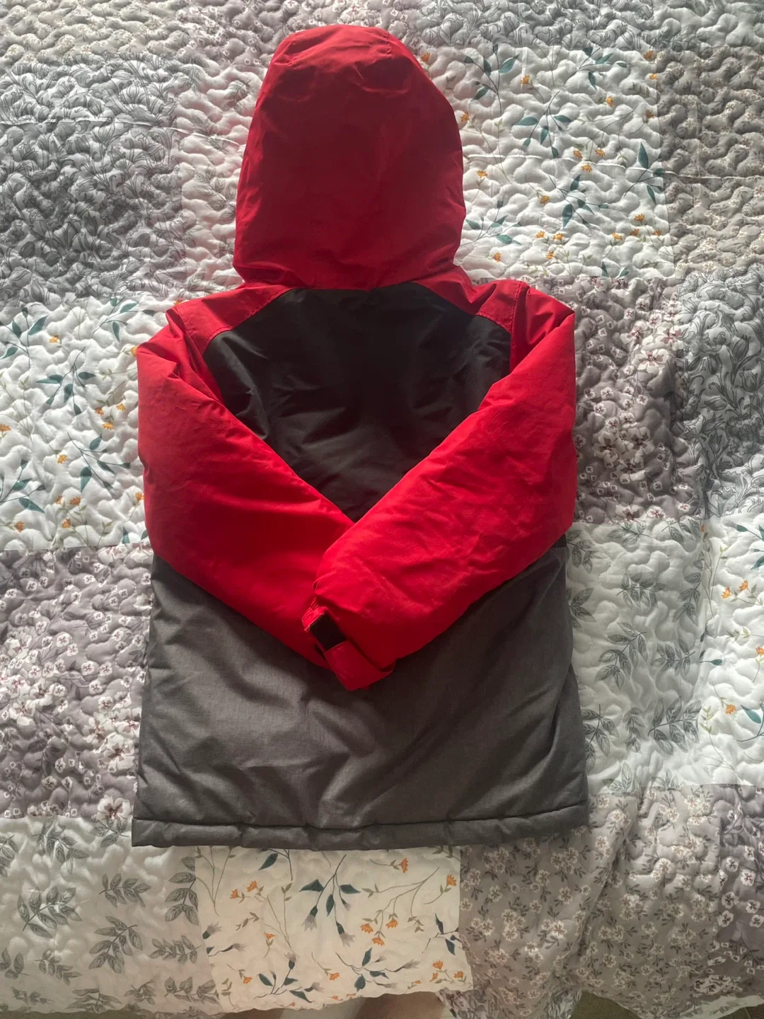 Gusti Red & Grey Winter Jacket image indicator(3)