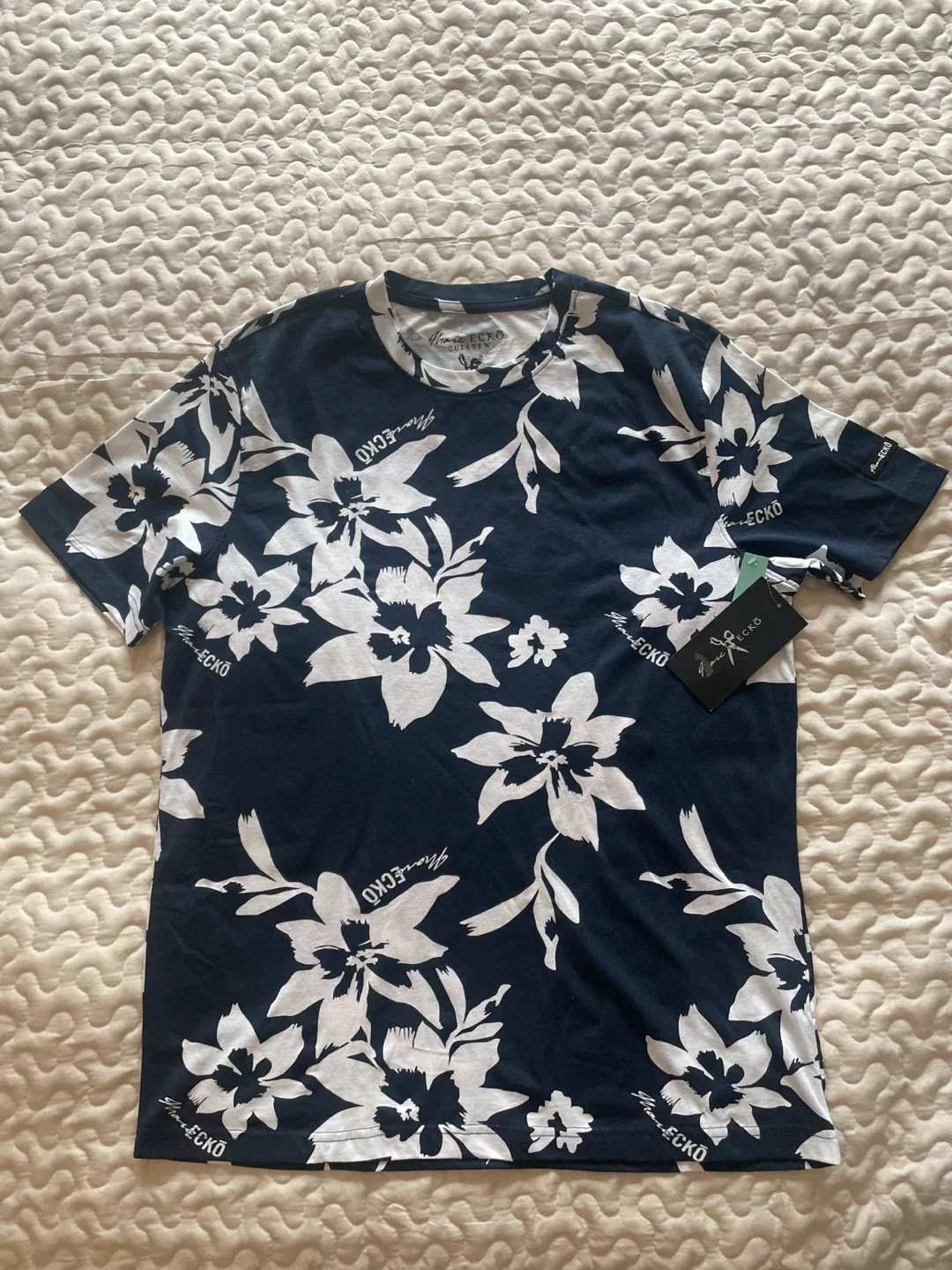 Marc Ecko Cut & Sew Floral T-Shirt - Size M thumbnail