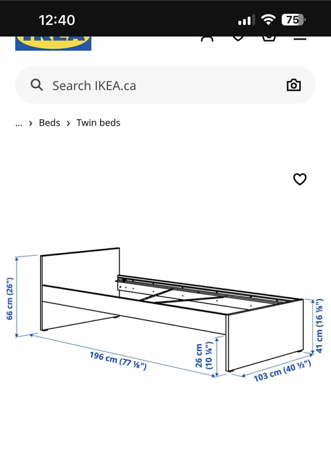 IKEA White Twin Bed Frame - photo 2