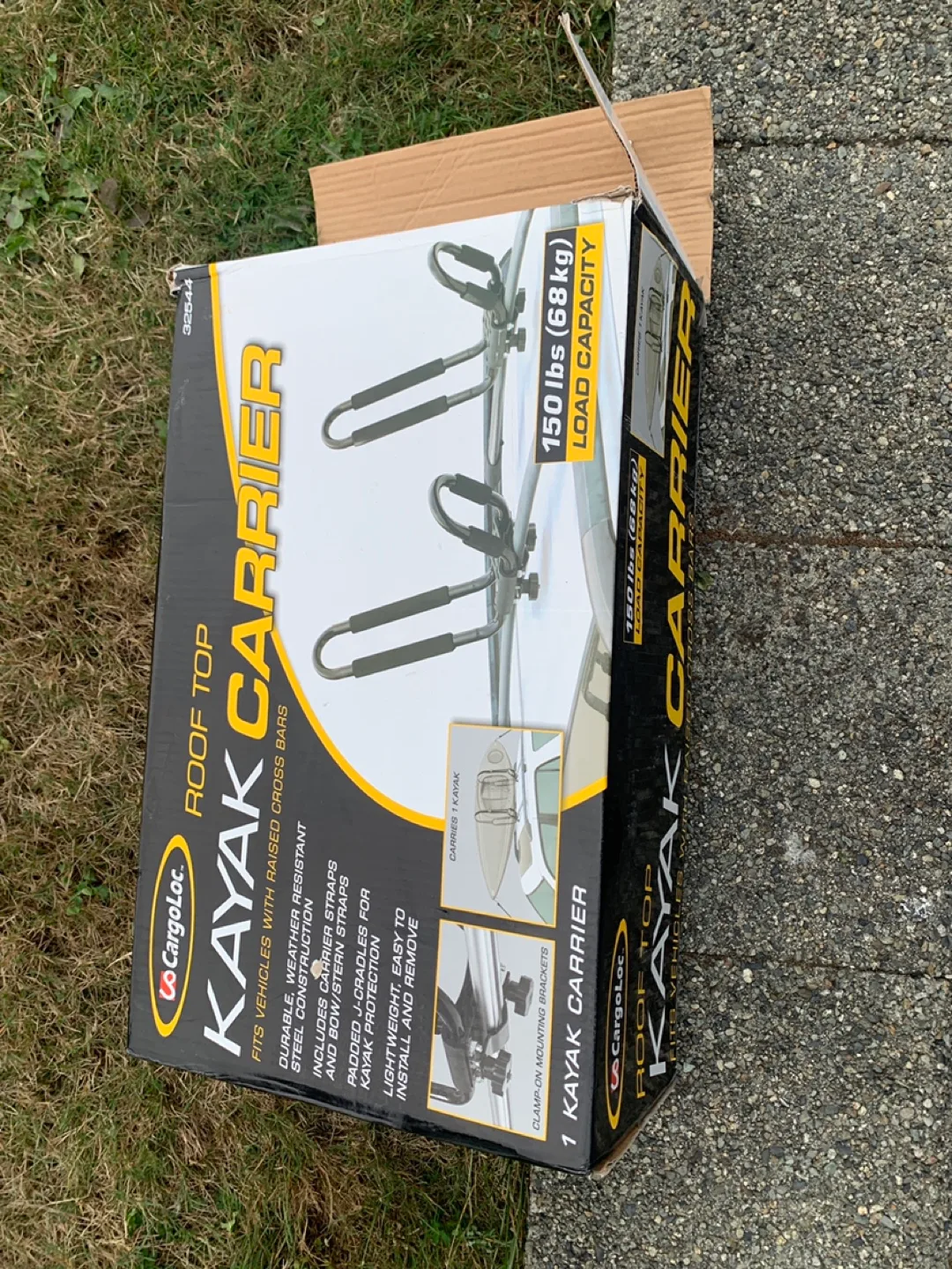 CargoLoc Roof Top Kayak Carrier - Like New! thumbnail