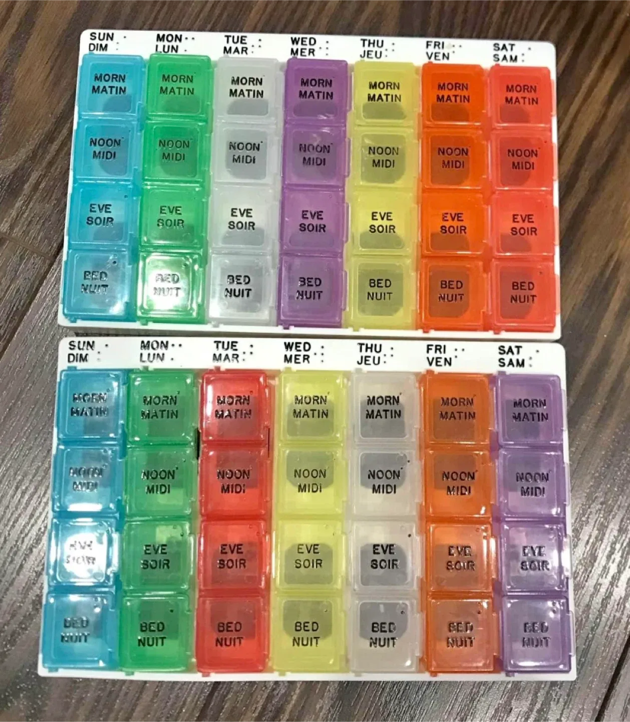 Weekly Pill Organizer - Morn, Noon, Eve, Bed thumbnail