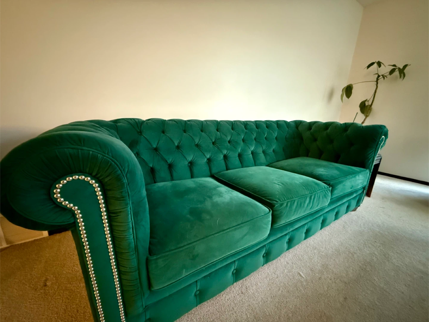 Emerald Green Chesterfield Sofa