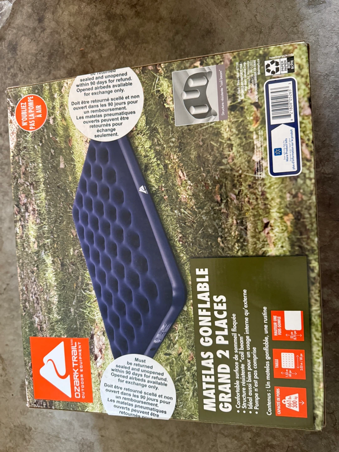 Ozark Trail Queen Airbed - New in Box!