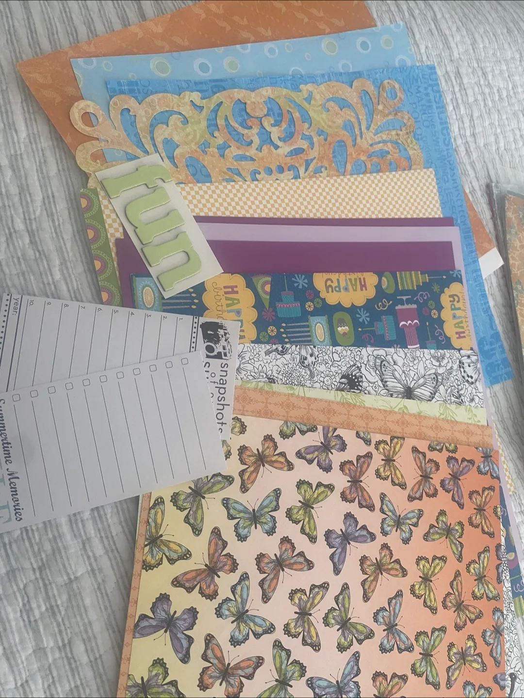 Scrapbook Paper Lot - Assorted Designs image indicator(3)