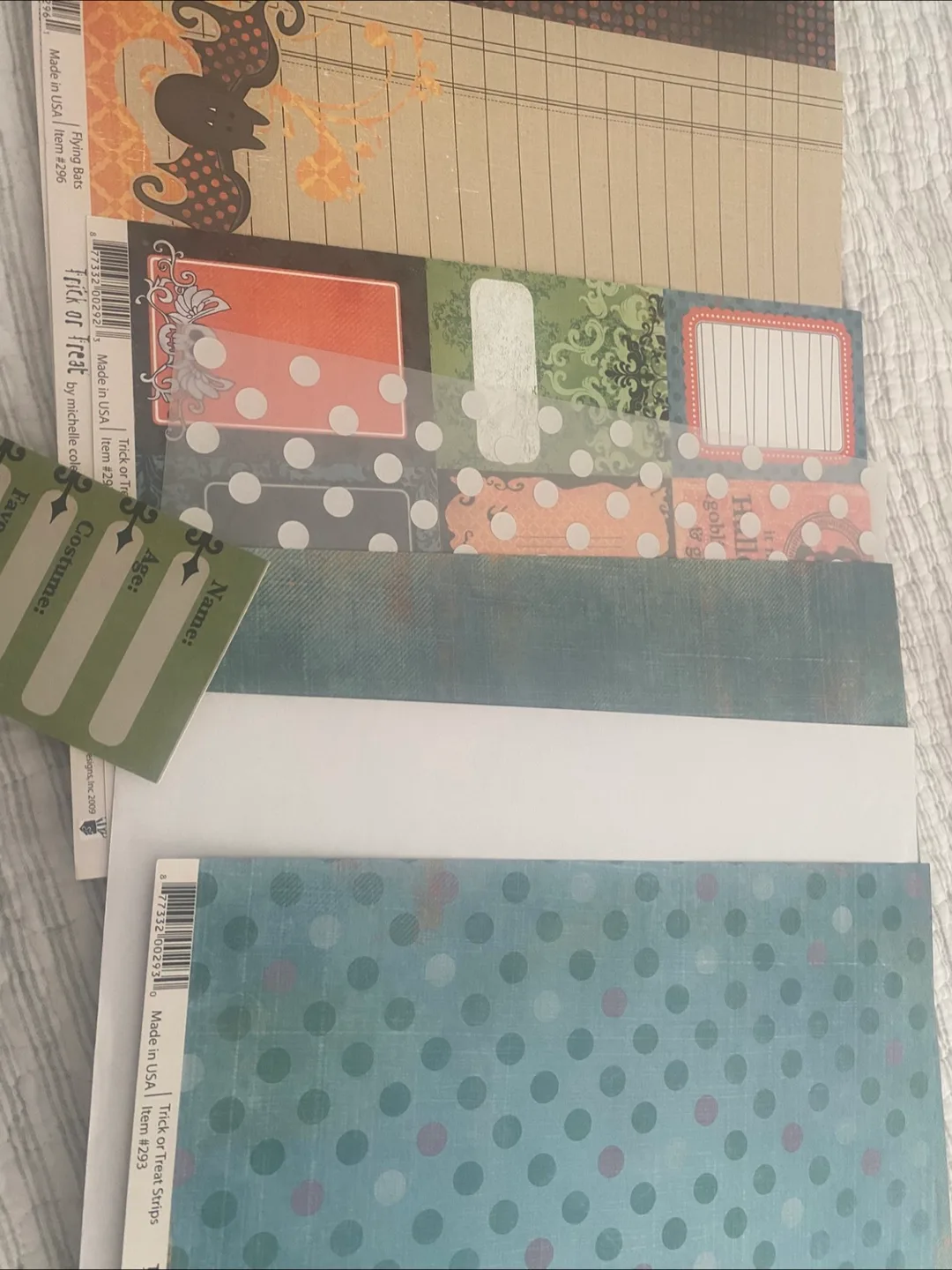Halloween Scrapbook Paper🥕 image indicator(2)