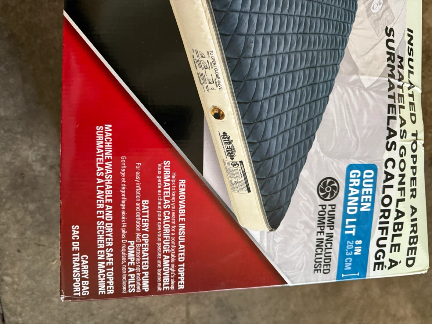 Coleman Queen Insulated Airbed Topper - New in Box! - photo 3