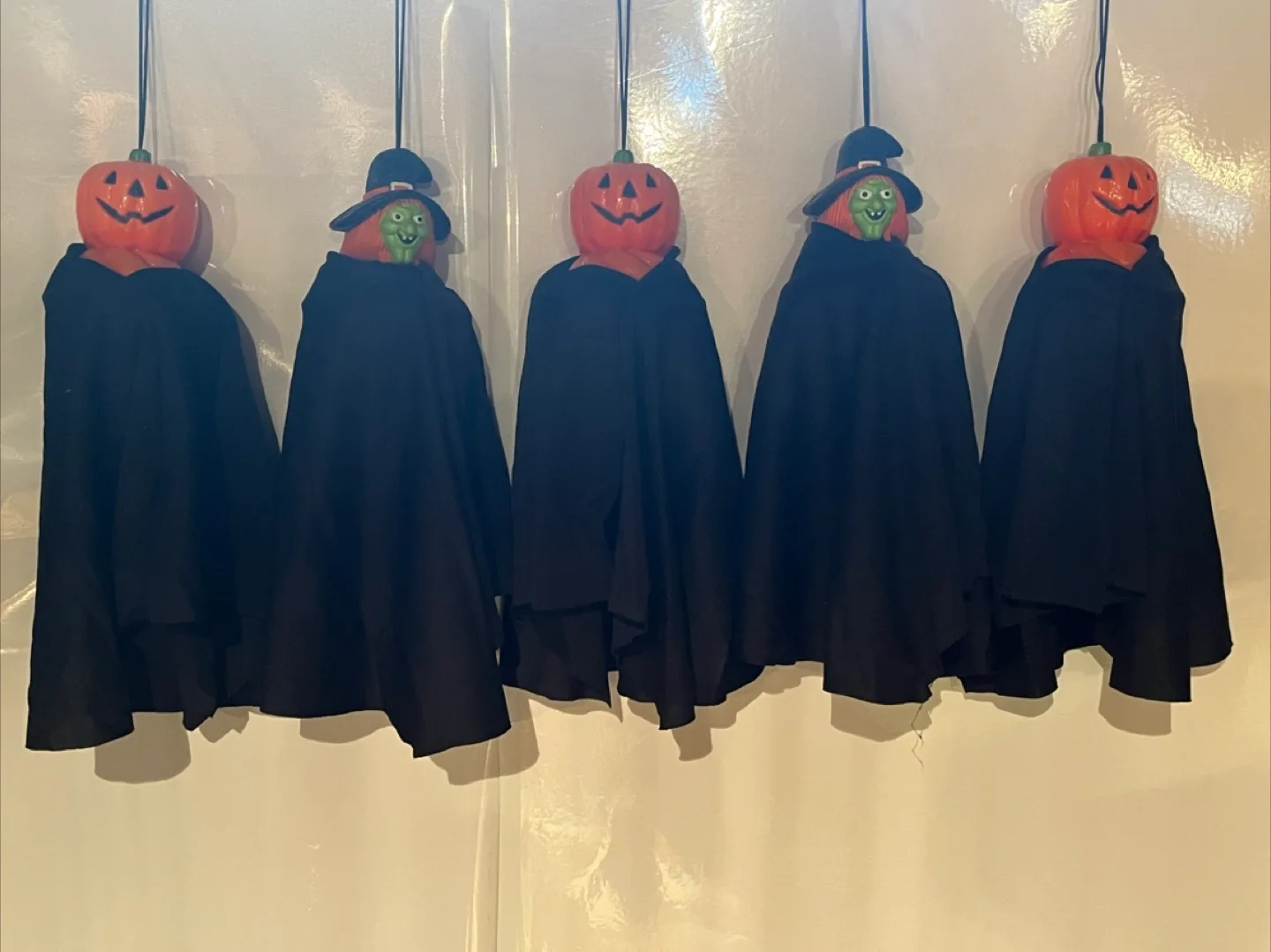 Halloween Pumpkin Witch Hanging Decor image indicator(2)
