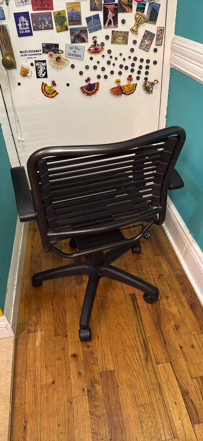 Flat Bungee Office Chair with Arms -Black - photo 2