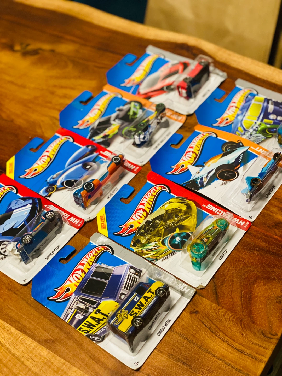 9 Hot Wheels Diecast Cars - New in Package!