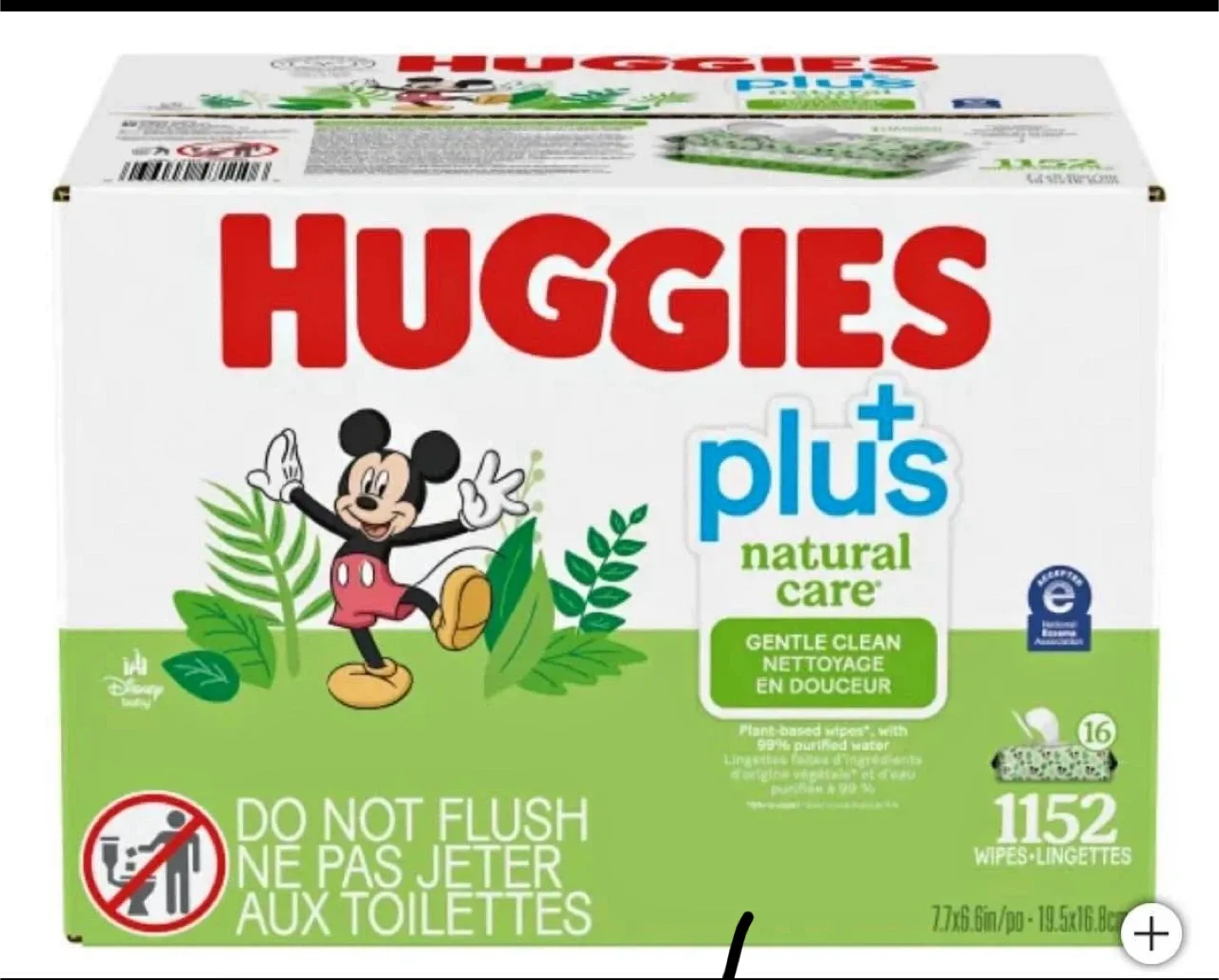 Huggies Plus Natural Care Wipes - 1152 Count thumbnail